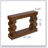 Geometric Block Stacked Wood Console Table
