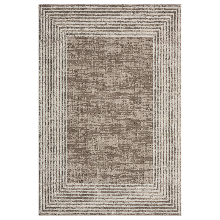 Marcienne Geometric Machine Woven Area Rug 