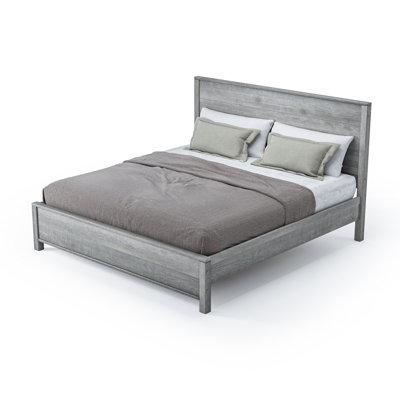 Standard Baja Platform Bed - King Size - Driftwood Grey Finish