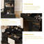 47"  Vanity Desk with LED Lighted Mirror,Drawers & Cabinets, Makeup Table with Power Outlet,  Adjustable Lighting Modes-688656819