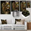 «Bathroom Rustic Woodland Retreat I» - Art mural en métal pour salle de bain-55522781