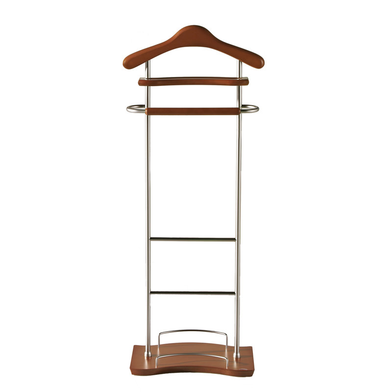 Beeks Freestanding Valet Stand, Walnut