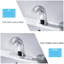 Robinet de lavabo automatique sans contact à capteur avec plaque de pont, robinets de meuble-lavabo chromés, robinet d'eau de salle de bain mains libres avec mélangeur d'eau froide et chaude
