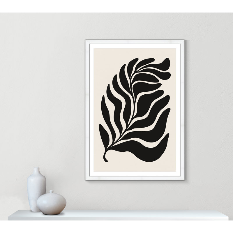 «Flow of Nature Print» par Royle, Satin White, L 39 po x H 55 po, Imprimé mat