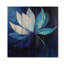 Mélodie éternelle de tulipe bleue I - Décoration murale traditionnelle en bois sur bois de pin naturel-140197452