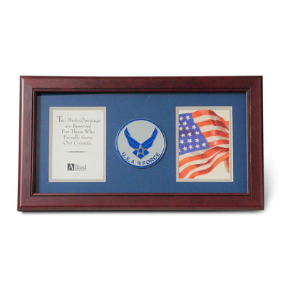Loren Brown Wood Beveled Picture Frame with Mat