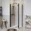 Shadiyah Bathroom 760mm Hinged Door with 760mm Side Panel Shower Enclosure-499759885