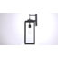 Lanterne murale d'extérieur 1 lumière noir mat avec abat-jour en verre transparent-1342727956