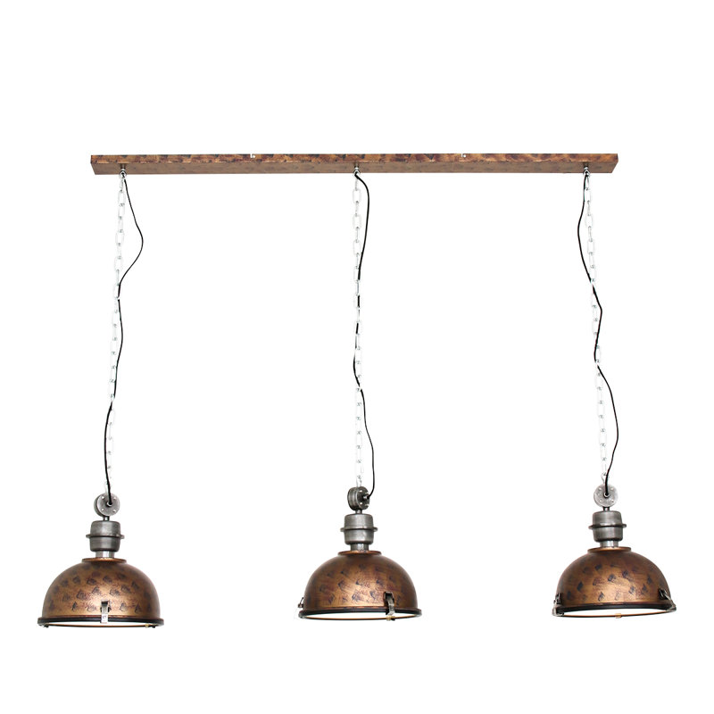 Bragg 3 - Light Dome Pendant, Brown