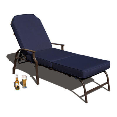 Maya Chaise Lounge - Outdoor Patio Recliner Chair, Comfortable Patio Lounge Chair by Kozyard