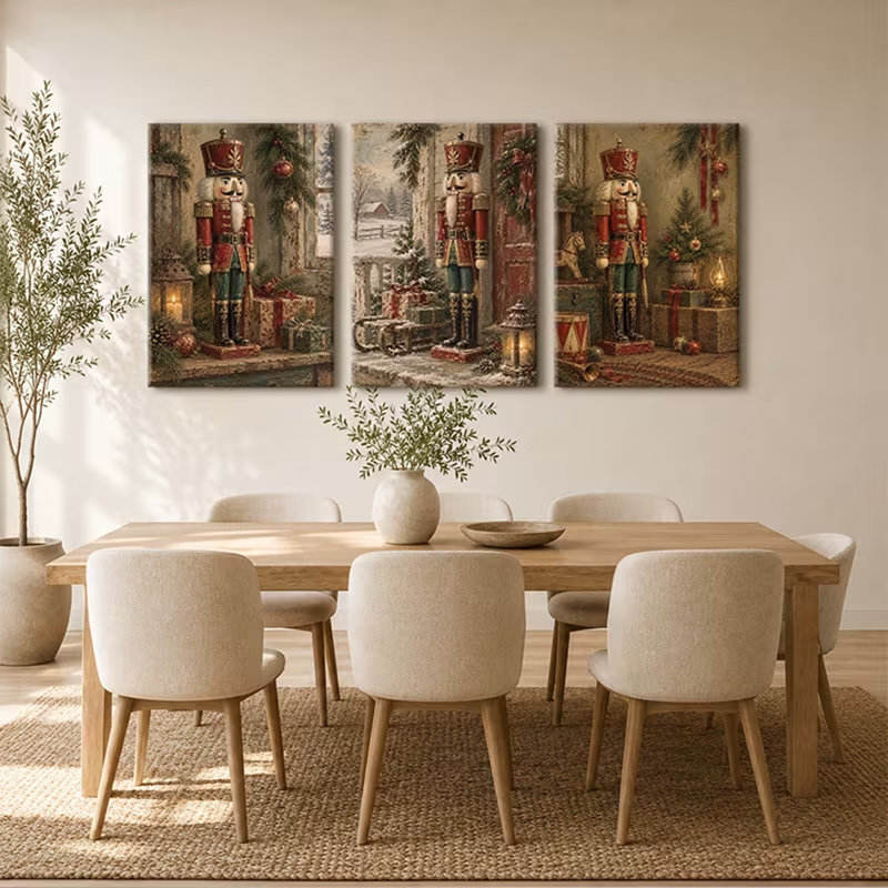 3 Piece Wrapped Canvas Wall Art, 90cm H x 60cm W
