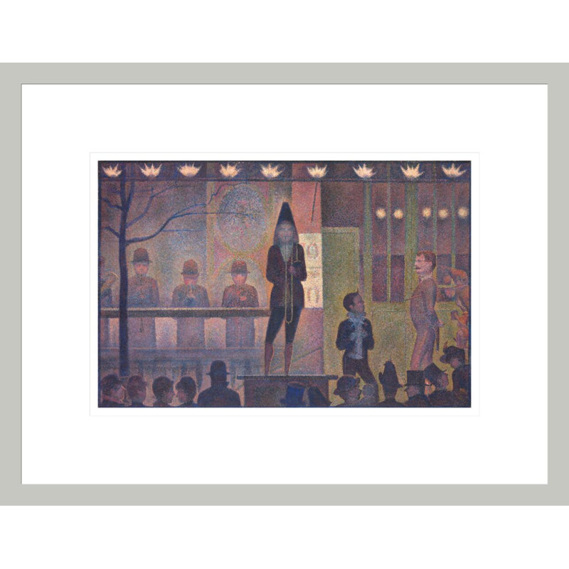 «Circus Sides Show» par Georges Seurat, impression giclée sur cadre, 13.02" H x 16.75" W