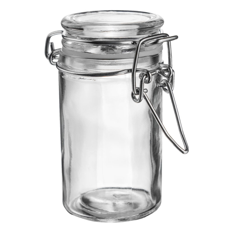 Argon Tableware - Glass Storage Jars - 70ml - Set of 3, Clear