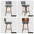 Swivel Upholstered Bar Height Stool-2023772031-2023772030