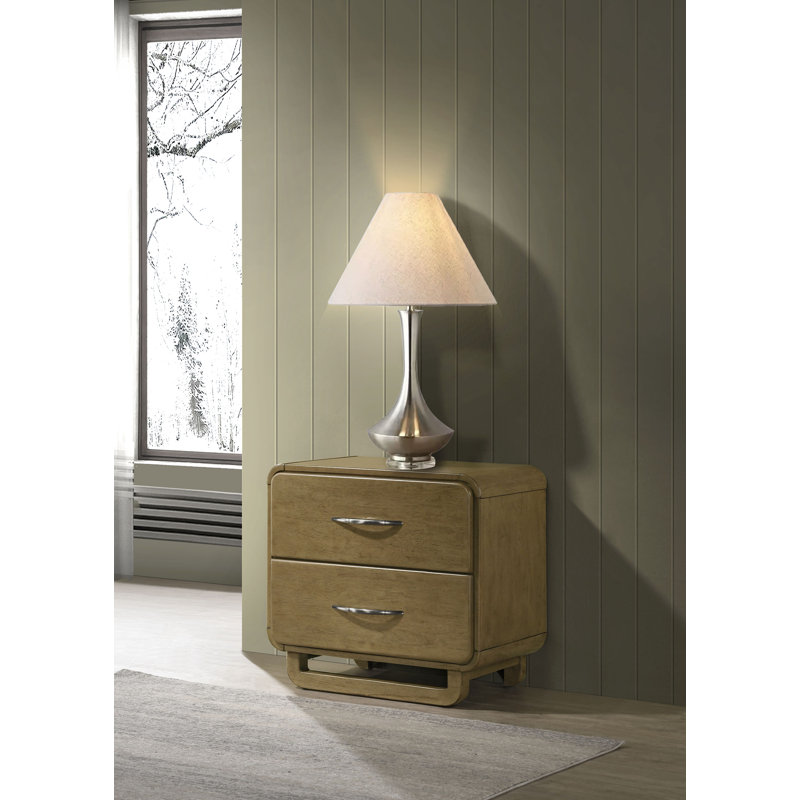 Rockhampton 2-drawer Nightstand Bedside Table Nutmeg