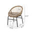 Ensemble de salle à manger 7 pièces avec coussin Ambri