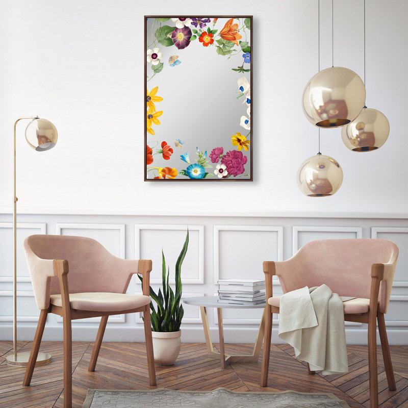 Spring In Animals Framed Mirror by Oliver Gal, Brown