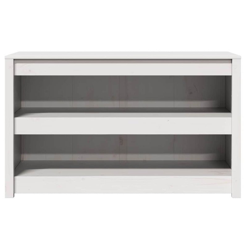 Vidaxl Kitchen Cabinet 106 X 55 X 64 Cm Solid Pine Wood, White