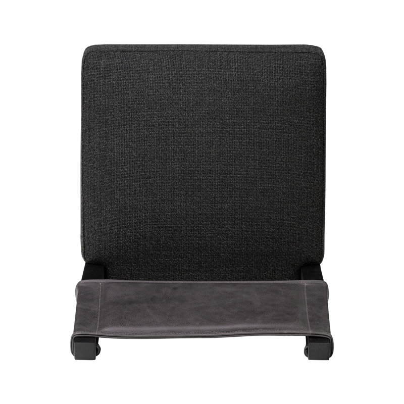 Ferris Stool, Black Ash, Gibson Black/Palermo Black Polyester Blend/Leather, Bar Stool (29.92" Seat Height)