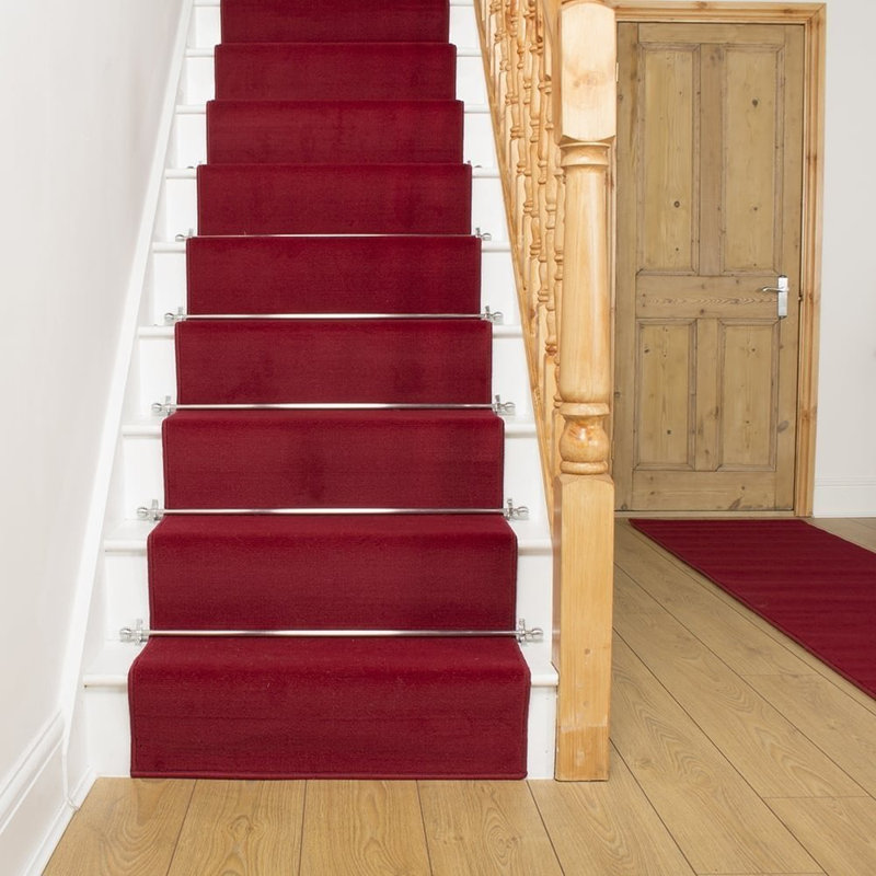 Stair Runner Alvie Solid Colour Indoor Area Rug, Runner 690cm x 60cm