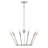 10 - Light Steel Dimmable Wagon Wheel Chandelier