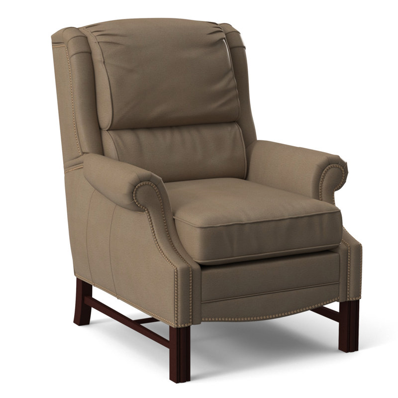 Alta Recliner, #9 Natural, Rio Mineral Genuine Leather, Mahogany
