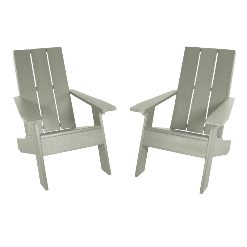 Calafell Outdoor Adirondack Set, Eucalyptus
