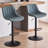 Modern Height Adjustable Swivel Bar Stools Upholstered Leather Barstool Kitchen Island Chairs With Metal Frame-1949709390