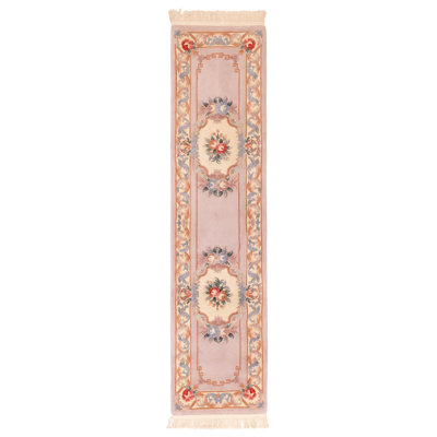 Aubusson Purple Rug 2'6" x 10'1"