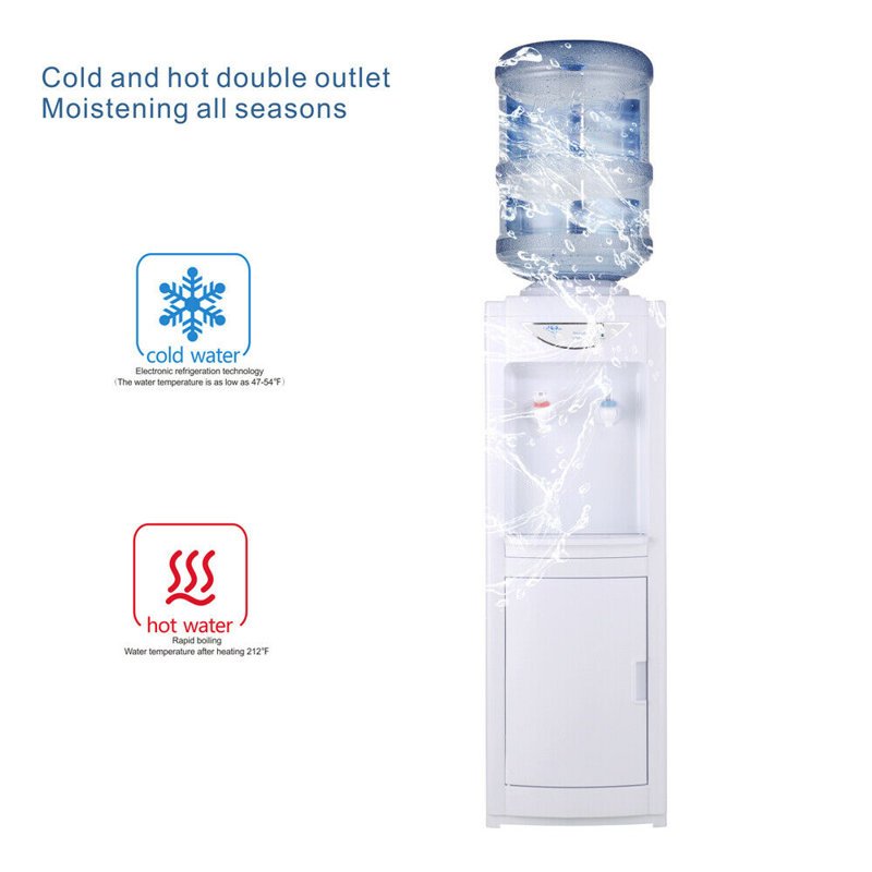 Distributeur de refroidisseur d'eau sur pied, Blanc