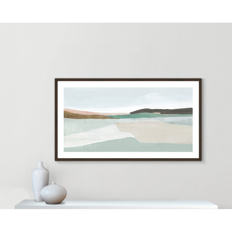 «Sole of the Land I», reproduction d'art sur papier encadrée, H 25,5 po x l 45,5 po x P 0,75 po, Brun
