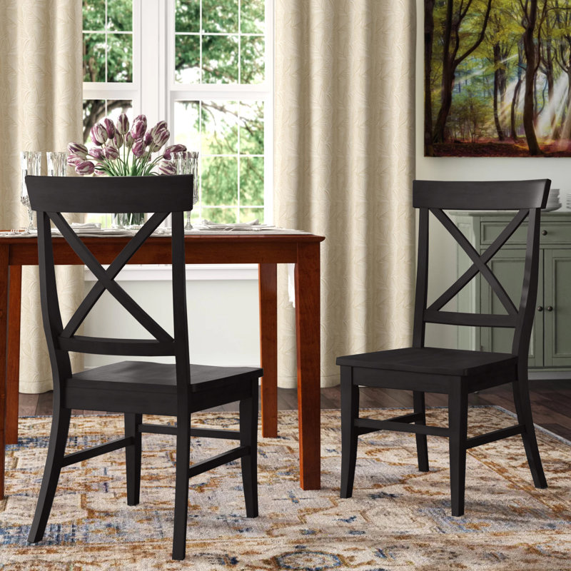 Fortville 16.93'' H Dining Chair, Antique Black
