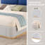 Lit plateforme tapissier avec panneau-80807352-80807332