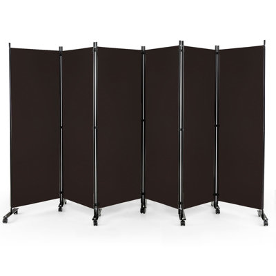 Tairon 334.5 cm W x 172 cm H Iron Folding Room Divider