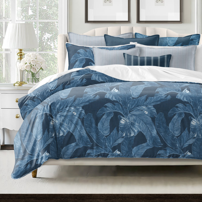 Palomino Denim Cotton Coverlet Set, King Coverlet + 7 Additional Pieces