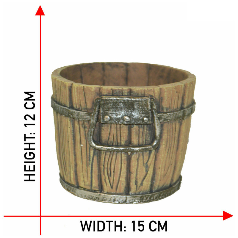 Clintwood Resin Bucket Flower Plant Pot