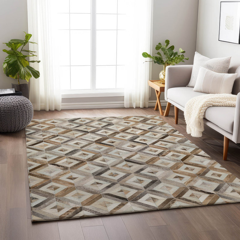 Premium Machine Washable Lewes AMF102 Gray Rug, Rectangle 9' x 12'