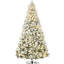 Ornement de Noël artificiel 9 pi, 1868 branches, 600 lumières à DEL, ouverture automatique, arbre, accrocheur