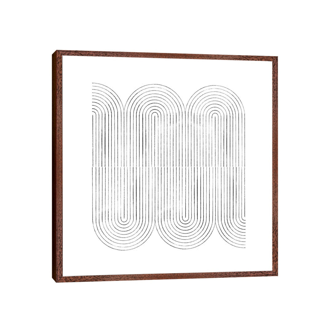 Mid Century Curved Lines - Print on Canvas
