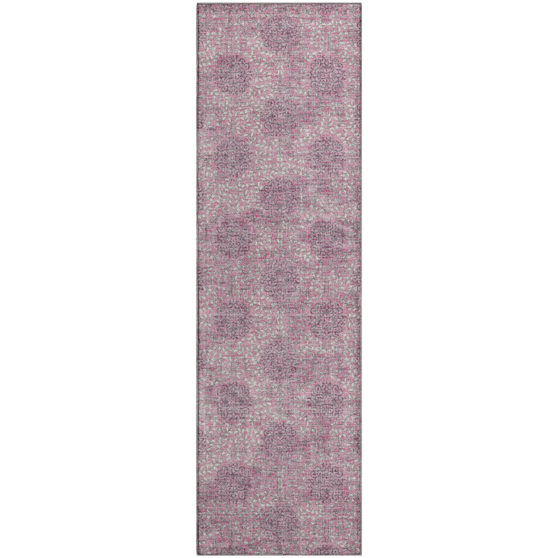 Premium Machine Washable Mayfield AMF1856 Damask Rug, Runner 2'3" x 7'6"