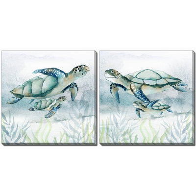«Swim Lessons», ensemble d'art mural sur toile