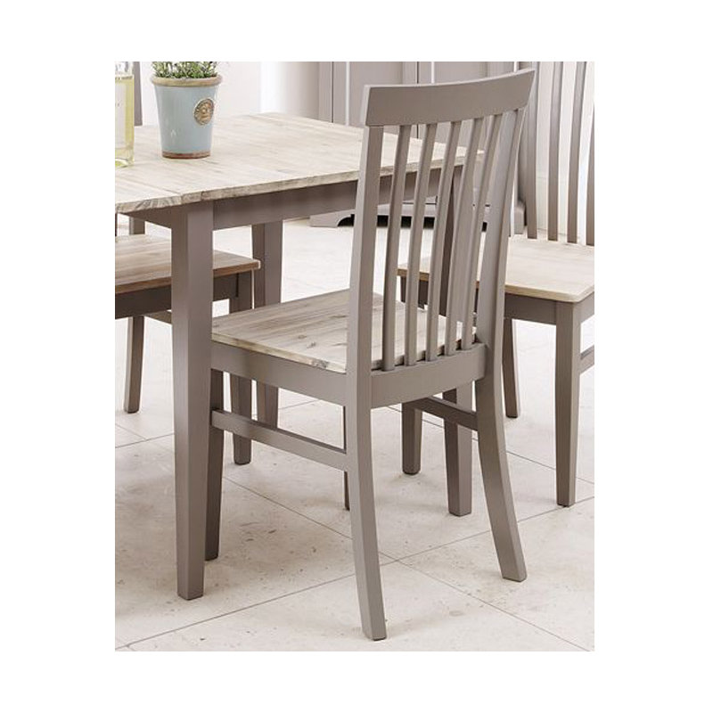 Taylor Slat Back Side Chair, Dove Grey