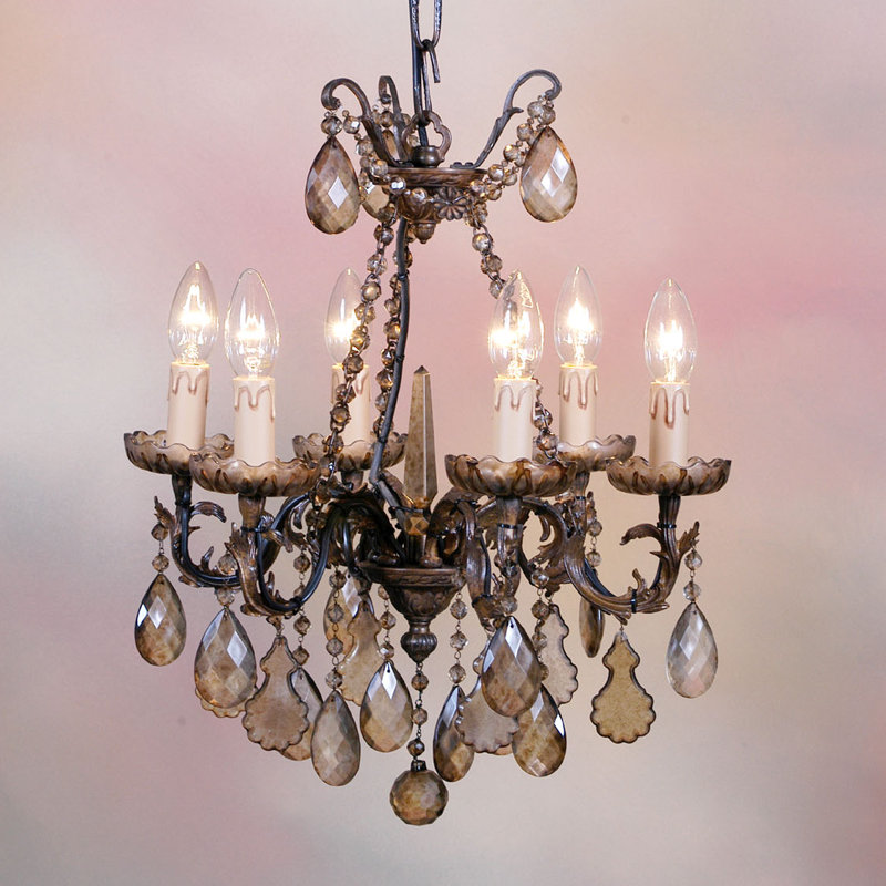 Cowie 6 - Light Candle Style Chandelier, Rust Antique Bronze