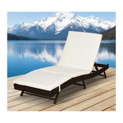 Chaise longue en acier avec méridienne