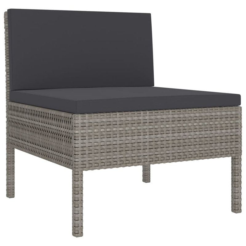 Lawenda 12 Piece Sectional Seating Group with Cushions, Gray, Light Gray