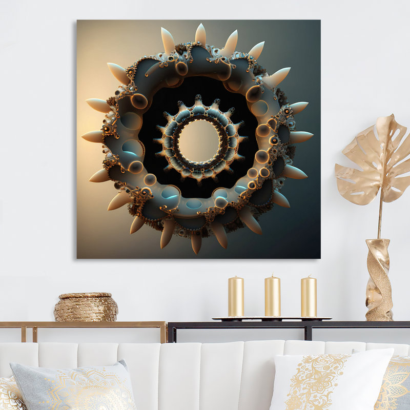 3D Fractal UniverseI sur impression sur toile, H 30 po x l 30 po x P 1 po, Toile tendue