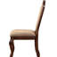 Chaise d'appoint De (2) - Détails de résine de finition cerisier rembourrée, profondeur de produit de 28 po, rembourrage en mousse, capacité de 220 lb