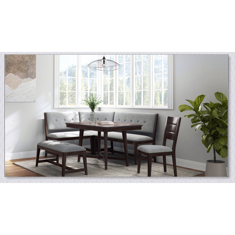 Banc de salle à manger rembourré sans dossier avec un design Mid-Century moderne, parfait pour des sièges élégants et confortables