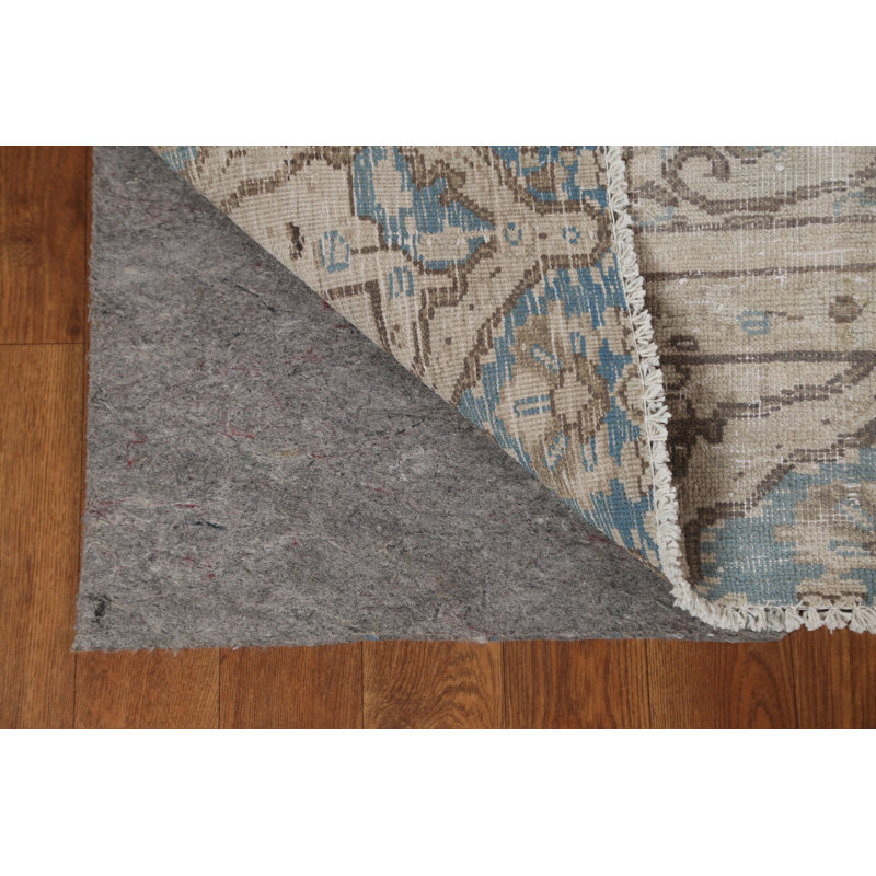 Tapis persan en laine patiné Hsa noué à la main 6 x 9