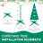Instant Setup Pvc Christmas Tree For Apartments With Festive Red & Gold Decorations